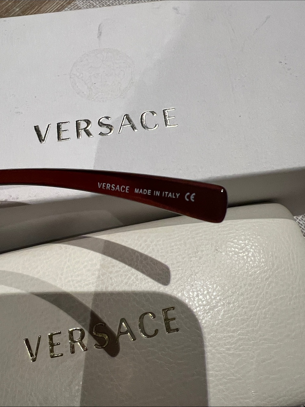 Versace Oversized Brown Gradient Women's Sunglasses w/ Case & Box - Picture 8 of 10